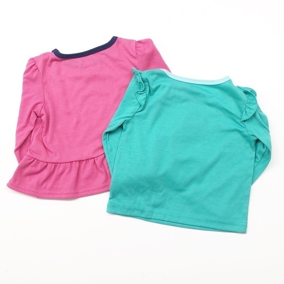 Carter's set of baby girl pajama tops - Picture 2 of 4